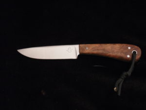 Handcrafted kitchen knife — close up